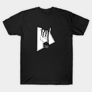 Ans Fade Black White T-Shirt